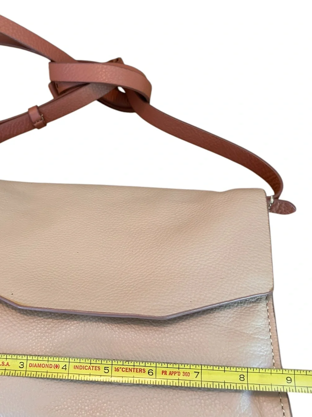 Clark’s Leather Crossbody Bag - Classic Nude & Tan - Quiet Luxury - NeutralCore